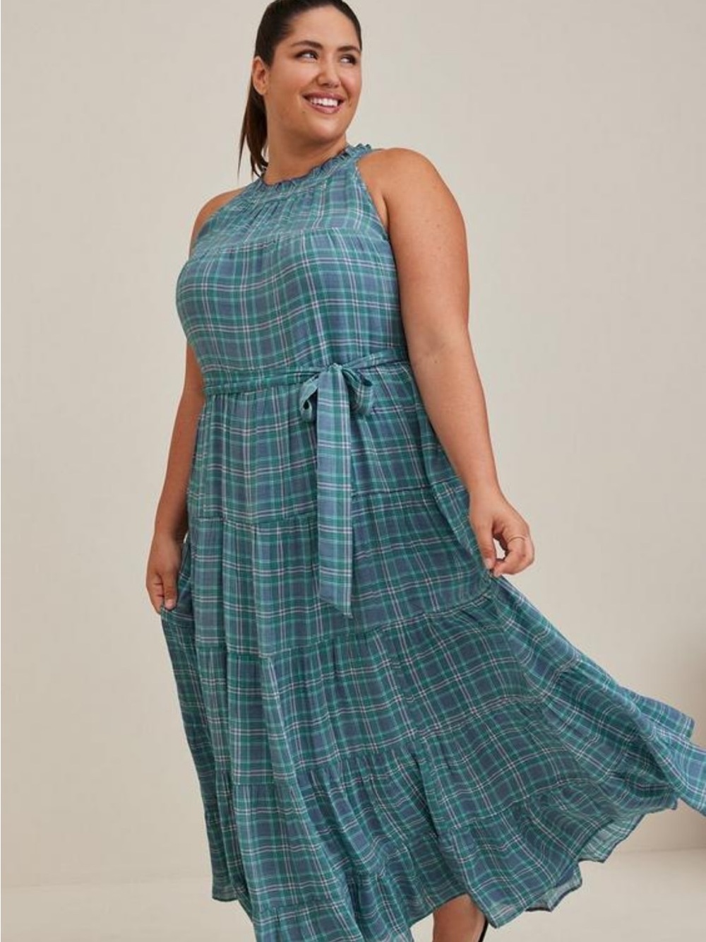 torrid Maxi Lindsay Hi-Low Tiered Dress